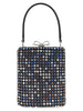 Self-Portrait Multi Crystal Chainmail Mini Handbag
