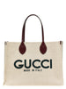 Gucci Μπεζ Τσάντα Tote από Πολυαιθυλένιο