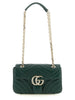 Gucci GG Marmont Μικρή Δίχρωμη Δερμάτινη Τσάντα Ώμου