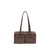 Coccinelle Mavery Brown Leather Shoulder Bag