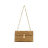 Savette Brown Calf Leather Bos Taurus Clutch Bag