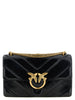 PINKO Black Calfskin Shoulder Bag