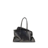 The Attico Black Calf Leather Bos Taurus Shoulder Bag