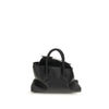 The Attico Black La Passeggiata Mini Leather Handbag