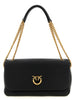 PINKO Black Lamb Leather Shoulder Bag