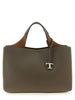 Tod's Gray Calfskin Handbag