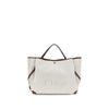 Τσάντα tote Chloé Large Carry Beige Canvas