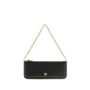 PINKO Black Calf Leather Bos Taurus Shoulder Bag