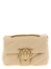 PINKO Beige Lambskin Crossbody Bag