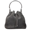 Τσάντα bucket Jimmy Choo Bon Bon από γκρι σουέντ