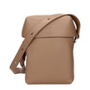 Jil Sander Brown Leather Crossbody Bag