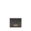 Ferragamo Black Calf Leather Bos Taurus Wallet