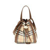 Burberry Beige Calf Leather Bos Taurus Backet Bag
