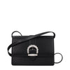 Jimmy Choo Cheri Μαύρη Δερμάτινη Τσάντα Χιαστί
