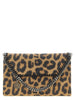 Καφέ clutch τσάντα από πολυεστέρα Stella McCartney
