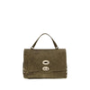 Zanellato Brown Suede Leather Handbag