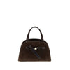 Tory Burch Brown Suede Leather Handbag