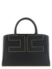Elisabetta Franchi Black Polyester Tote Bag