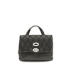Zanellato Black Calf Leather Bos Taurus Handbag