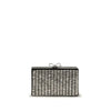 Self-Portrait Silver Glass Clutch Bag