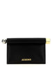 Jacquemus Black Lamb Leather Clutch Bag