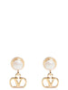 Valentino Garavani Gold Brass Earrings
