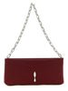 Christian Louboutin Bordeaux Elastane Clutch Bag