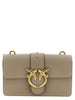 PINKO Gray Calfskin Crossbody Bag
