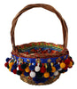 Dolce & Gabbana Πολύχρωμη Βαμβακερή Τσάντα Tote με Διακοσμητικά Agnese Basket