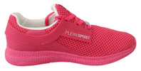 Plein Sport Fuxia Beetroot Polyester Runner Becky Sneakers Shoes