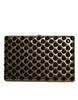 Dolce & Gabbana Χρυσή Κρυστάλλινη Bifold Βραδινή Τσάντα Συμπλέκτη Γυναικεία