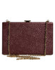 Τσάντα Clutch/Χιαστί Βραδινή Δερμάτινη Dolce & Gabbana σε Χρώμα Βουργουνδίας