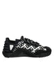 Dolce & Gabbana Μαύρα Sneakers NS1 με κορδόνια και χαμηλό κόψιμο με λογότυπο