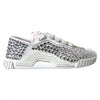 Dolce & Gabbana Λευκά Sneakers NS1 από Καμβά και Δέρμα με Διακοσμητικές Λεπτομέρειες