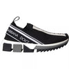 Dolce & Gabbana Μαύρα Λευκά Slip On Sorrento Αθλητικά Παπούτσια