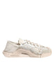 Dolce & Gabbana Λευκά Δαντελένια Αθλητικά Παπούτσια NS1 Low Top