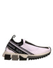 Dolce & Gabbana Άσπρα Μαύρα Slip On Παπούτσια Sorrento Sneakers