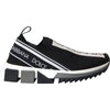 Dolce & Gabbana Μαύρα Λευκά Slip On Sorrento Αθλητικά Παπούτσια