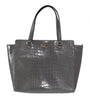 Γυναικεία Τσάντα Ώμου Kate Spade Elissa Bristol Drive από Γκρι Δέρμα με Ανάγλυφο Κροκόδειλο