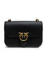 PINKO Μαύρη Δερμάτινη Τσάντα Ώμου Love Bell Classic