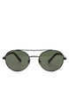 Dolce & Gabbana Matte Black Steel Frame Gray Lens Sunglasses