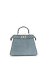 Fendi Blue Calf Leather Bos Taurus Handbag