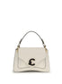 Coccinelle Beige Calf Leather Bos Taurus Shoulder Bag