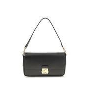 Coccinelle Black Calf Leather Bos Taurus Shoulder Bag