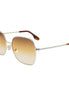 Victoria Beckham Gold Metal Sunglasses