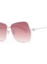 Max Mara Silver Metal Sunglasses