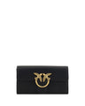PINKO Black Calf Leather Bos Taurus Wallet