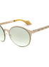 MILA ZB Gold Metal Sunglasses