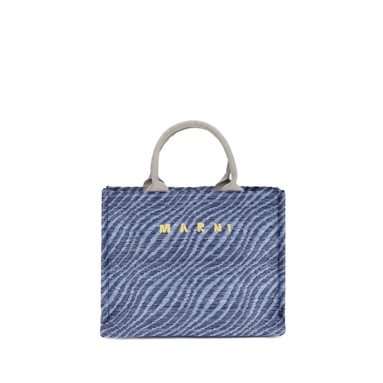 Marni Blue Nylon Shoulder Bag