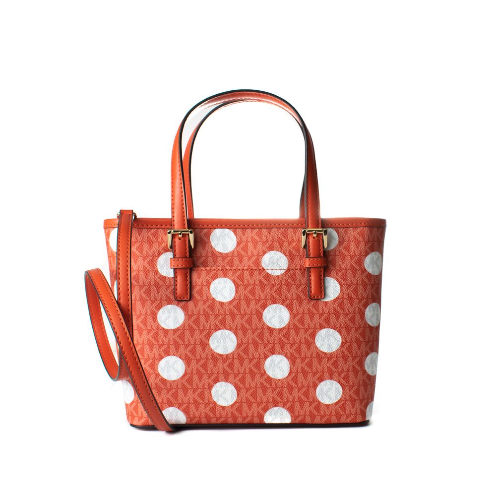 Πορτοκαλί Υφασμάτινη Τσάντα Tote Michael Kors